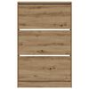 vidaXL Shoe Cabinet Artisan Oak 80 x 21 x 125.5 cm Engineered Wood