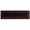 vidaXL Rug Runner MARSA Black 80 x 350 cm Polyester and PVC
