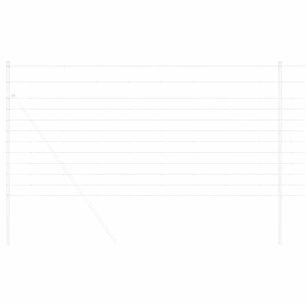 vidaXL Field Fence Silver 50 x 1.2 m Galvanised steel