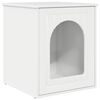 vidaXL Cat House Gloss White 53 x 52 x 62 cm Engineered Wood