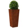 vidaXL Garden Planters 2 pcs 35x35x75 cm Weathering Steel
