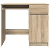 vidaXL Desk Sonoma Oak 86x49x76 cm Engineered Wood