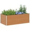 vidaXL Garden Raised Bed 195 x 100 x 68 cm Galvanised Steel