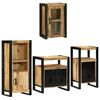 vidaXL Bathroom Furniture Set 4 pcs Brown Soild Mango Wood