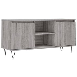 vidaXL TV Cabinet Grey Sonoma 104x35x50 cm Engineered Wood