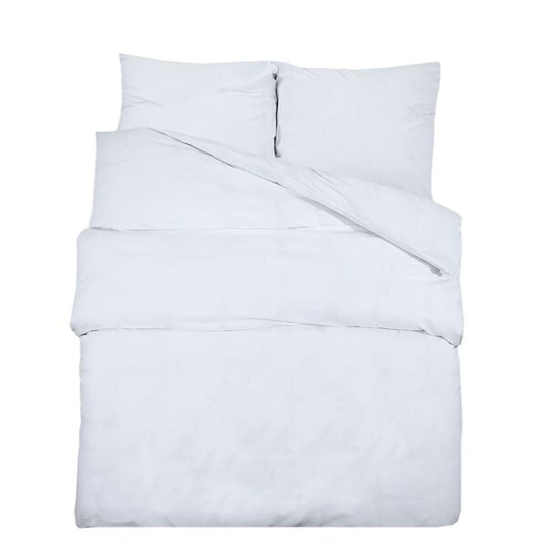 vidaXL Duvet Cover Set White 200x220 cm Cotton