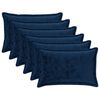 vidaXL Cushion Cover 6 pcs HOUTEN Navy Blue 50 x 80 cm Flannel