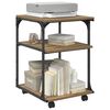 vidaXL Printer Stand Artisan Oak 43 x 48 x 64 cm Engineered Wood
