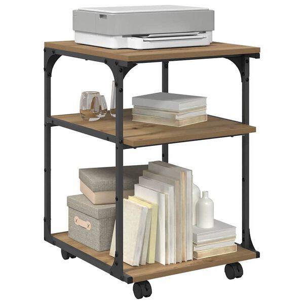 vidaXL Printer Stand Artisan Oak 43 x 48 x 64 cm Engineered Wood