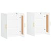 vidaXL Wall Mounted Cabinets 2 pcs White Engineered Wood