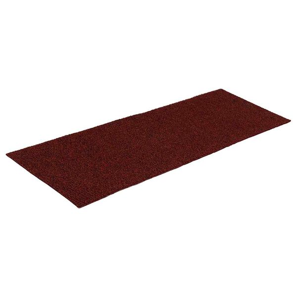 vidaXL Stair Mats Self-adhesive 30 pcs 60x25 cm Bordeaux Red Rectangular