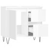vidaXL Bathroom Cabinet High Gloss White 65x33x60 cm Engineered Wood