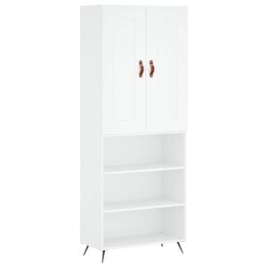 vidaXL Highboard White 69.5x34x180 cm Engineered Wood