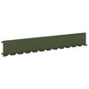 vidaXL Lawn Edging 30 pcs 102 x 15 x 4 cm Steel Olive Green