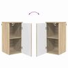 vidaXL Bathroom Furniture Set 5 pcs Sonoma oak 30 x 35 x 192 cm