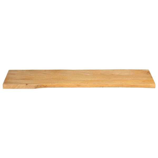 vidaXL Table Top 140x40x2.5 cm Live Edge Solid Wood Mango