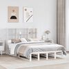 vidaXL Bookcase Bed without Mattress White 120x200 cm Solid Wood