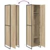 vidaXL Warderobe 2 pcs Sonoma 50 x 50 x 200 cm Engineered Wood