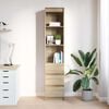 vidaXL Highboard Sonoma Oak 37.5x35x180 cm Engineered Wood
