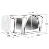 Outwell Drive-away Campervan Awning Newburg 160 Air Black & Grey