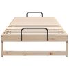 vidaXL Bed Frame Brown 90 x 220 cm Solid Pine Wood