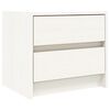 vidaXL Bedside Cabinet White 40x31x35,5 cm Solid Wood Pine