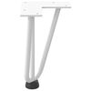 vidaXL Hairpin Legs for Coffee Table 4 pcs White 20 cm Solid Steel