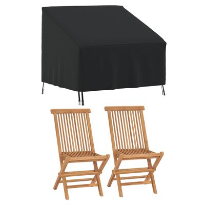 vidaXL Garden Chair Covers 2 pcs 96x79x49/74 cm 420D Oxford Fabric