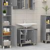 vidaXL Bathroom Cabinet Grey Sonoma 60x32x53.5 cm Engineered Wood