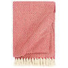 vidaXL Throw Cotton 125x150 cm Red