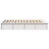 vidaXL Bed Frame White 120 x 200 cm Solid Pine Wood