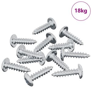 vidaXL Screw 13636 pcs Silver M4 x 16 mm Steel