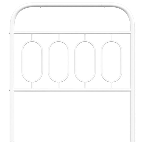 vidaXL Metal Replace Headboard White 90 cm