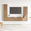 vidaXL 4 Piece TV Cabinet Set Wall-mounted Artisan Oak Engineered Wood
