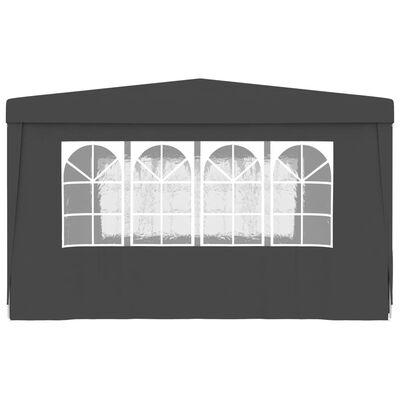 vidaXL Professional Party Tent with Side Walls 4x4 m Anthracite 90 g/m?