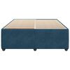 vidaXL Bed Frame without Mattress Blue 140x190 cm Velvet