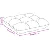 vidaXL Seat Cushions 4 pcs White 45 x 45 x 12 cm Fabric