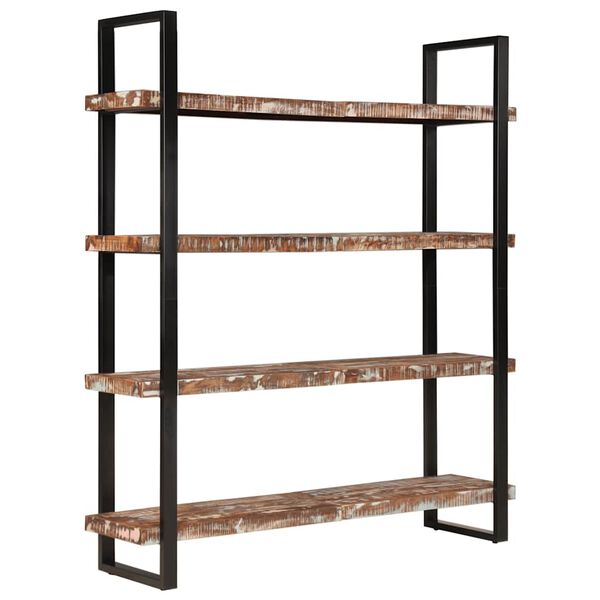 vidaXL 4-Tier Bookcase 160x40x180 cm Solid Reclaimed Wood