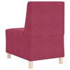 vidaXL Modular Sofa Unit Armless 2 pcs Wine Red 55 x 74 x 82 cm Velvet