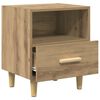 vidaXL Bedside Cabinet with Drawer 2 pcs Artisan Oak 40 x 35 x 47 cm