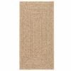 vidaXL Rug ZIZUR Beige 80x250 cm Jute Look Indoor and Outdoor