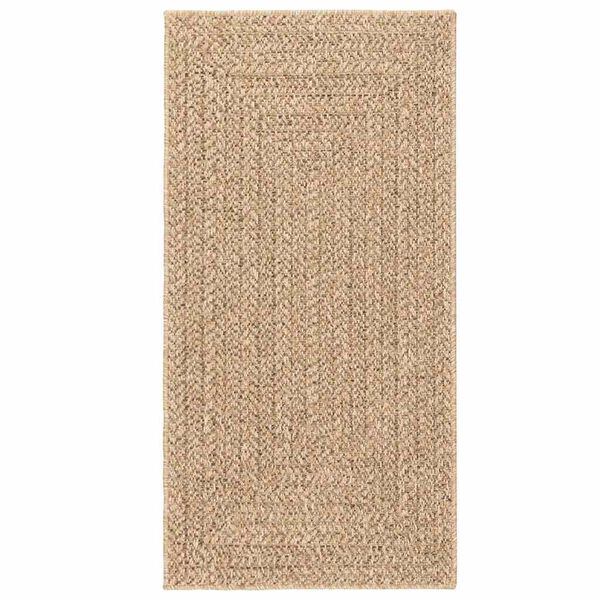 vidaXL Rug ZIZUR Beige 80x250 cm Jute Look Indoor and Outdoor