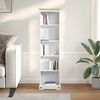 vidaXL Bookcase White 46 x 20 x 170 cm Solid Pine Wood