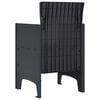 vidaXL Garden Chair 2 pcs Anthracite 53 x 49 x 85 cm PP