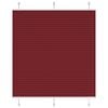 vidaXL Pleated Blind Bordeaux Red 115x100 cm Fabric Width 114.4 cm