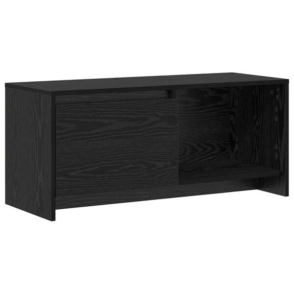vidaXL TV Cabinet Set Black Oak 90 x 35 x 40 cm Engineered Wood