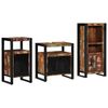 vidaXL Bathroom Furniture Set with Shelf 3 pcs Brown Solid Mango Wood