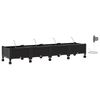 vidaXL Garden Planter with Irrigation&Wheels 4 pcs Black PP