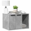 vidaXL Cat Litter Box Enclosure Concrete Grey 60x40x40 cm Engineered Wood