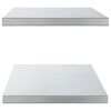 vidaXL Wall Shelves 2 pcs 100x40x3 cm Silver Stainless Steel